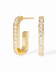 dinh van Jewellery - Earrings - Hoop dinh van 18K Yellow Gold Medium Maillon Diamond Link Earrings
