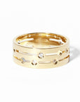 dinh van Jewellery - Rings dinh van 18K Yellow Gold Pulse Medium Diamond Ring Size 8