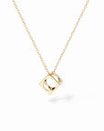 dinh van Jewellery - Necklace dinh van 18K Yellow Gold Small Le Pavé Pendant Necklace