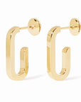dinh van Jewellery - Earrings - Hoop dinh van 18K Yellow Gold Small Maillon Link Earrings