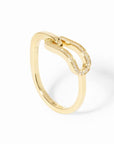 dinh van Jewellery - Rings dinh van 18K Yellow Gold Small Mallion Diamond Ring Size 6.5