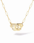 dinh van Jewellery - Necklace dinh van 18K Yellow Gold Small Menottes Diamond Necklace