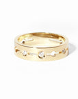 dinh van Jewellery - Rings dinh van 18K Yellow Gold Small Pulse 5mm Diamond Ring Size 7