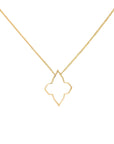 Farah Khan Jewellery - Necklace Farah Khan 18K Yellow Gold White Ceramic Star Necklace