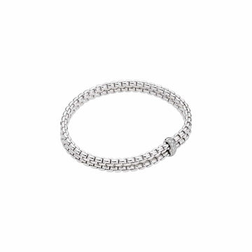 Fope Jewellery - Bracelet Fope 18K White Gold Eka Diamond Double Flex It Bracelet