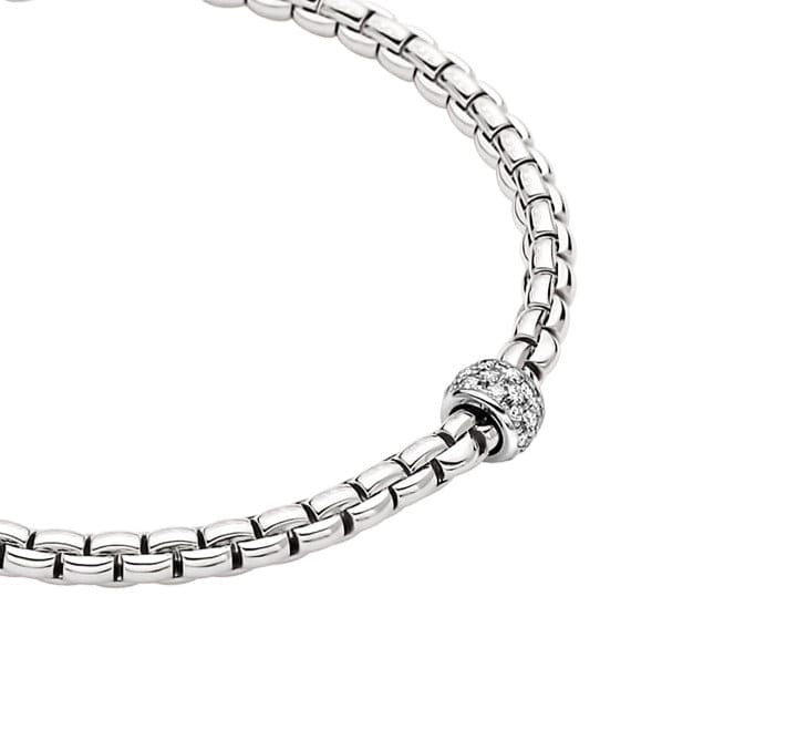 Fope Jewellery - Bracelet Fope 18K White Gold Eka Diamond Flex It Bracelet