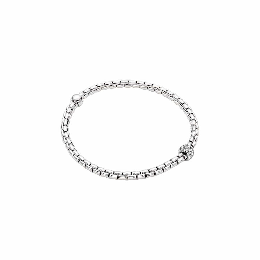 Fope Jewellery - Bracelet Fope 18K White Gold Eka Diamond Flex It Bracelet