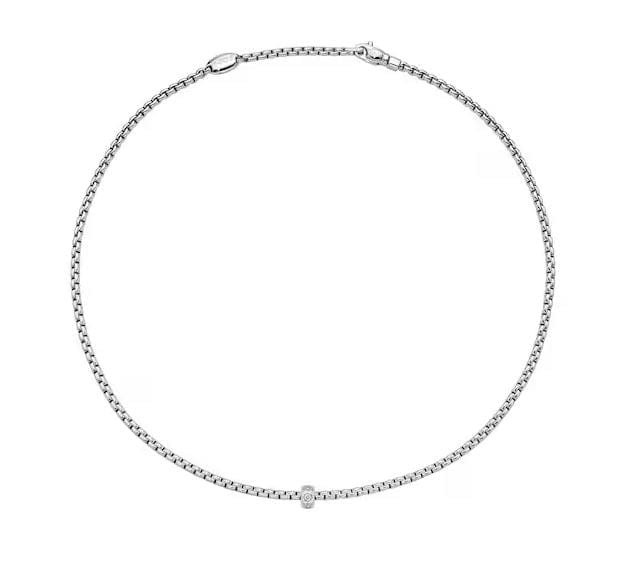 Fope Jewellery - Necklace Fope 18K White Gold Eka Diamond Necklace