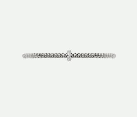 Fope Jewellery - Bracelet Fope 18K White Gold FlexIt Diamond Bracelet Size Medium