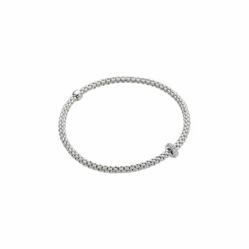 Fope Jewellery - Bracelet Fope 18K White Gold FlexIt Diamond Bracelet Size Medium