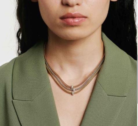 Fope Jewellery - Necklace Fope 18K White Gold Necklace with Diamond Rondel