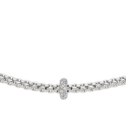 Fope Jewellery - Necklace Fope 18K White Gold Necklace with Diamond Rondel
