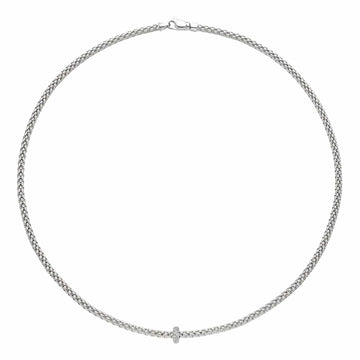 Fope Jewellery - Necklace Fope 18K White Gold Necklace with Diamond Rondel