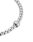Fope Jewellery - Bracelet FOPE 18k White Gold Rhombus-set diamonds Eka Collection Flex'it Bracelet