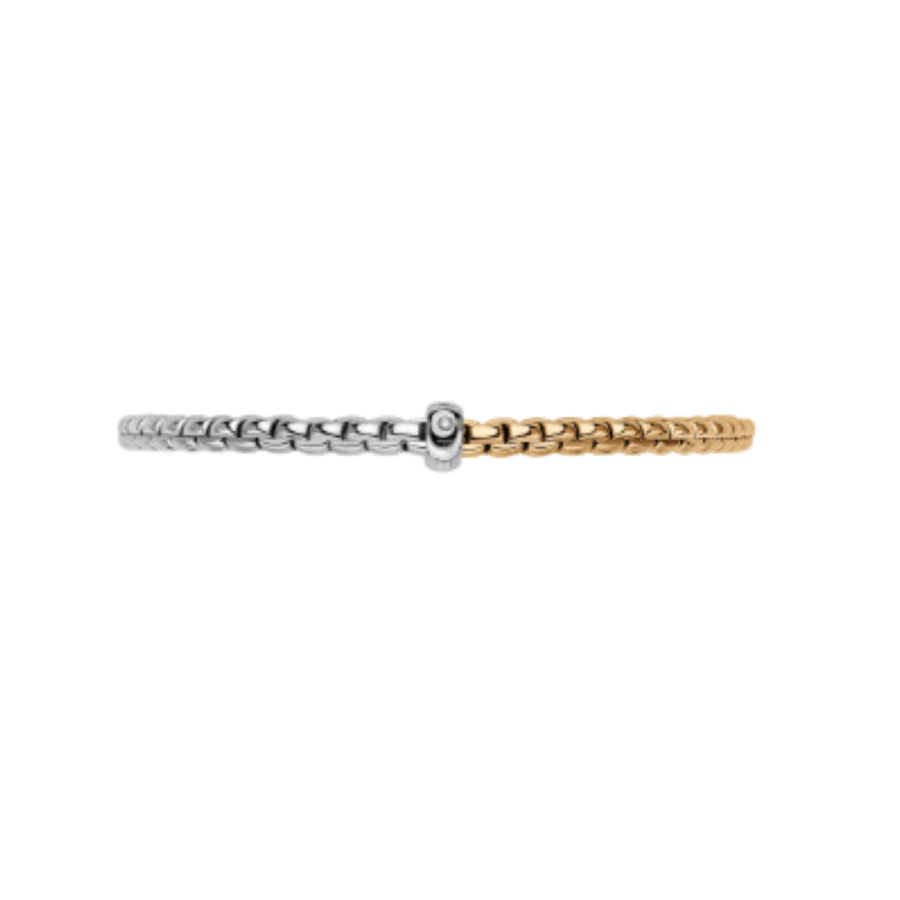 Fope Jewellery - Bracelet FOPE 18k Yellow and White Gold Eka Flex'it Bracelet