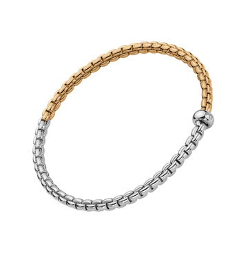 Fope Jewellery - Bracelet FOPE 18k Yellow and White Gold Eka Flex'it Bracelet