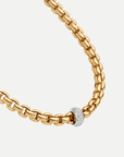 Fope Jewellery - Necklace FOPE 18k Yellow Gold Diamond Pave Eka Necklace