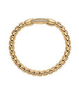 Fope Jewellery - Bracelet Fope 18K Yellow Gold Eka Diamond Pavé Cinch Bracelet