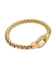 Fope Jewellery - Bracelet Fope 18K Yellow Gold Eka Diamond Pavé Cinch Bracelet