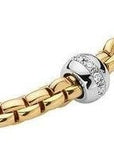 Fope Jewellery - Bracelet Fope 18K Yellow Gold Eka Diamond Rondelle Bracelet