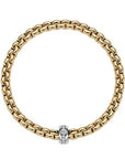 Fope Jewellery - Bracelet Fope 18K Yellow Gold Eka Flet it Diamond Rondel Bracelet