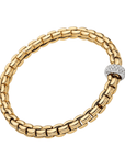 Fope Jewellery - Bracelet FOPE 18k Yellow Gold Eka Flex'it Bracelet with Diamonds