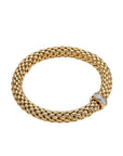 Fope Jewellery - Bracelet Fope 18K Yellow Gold Love Nest Flex it Diamond Rondel Bracelet