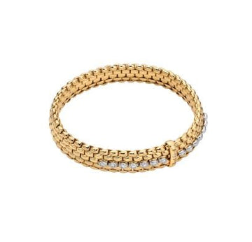 Fope Jewellery - Bracelet Fope 18K Yellow Gold Panorama Bracelet with Diamonds