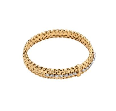 Fope Jewellery - Bracelet Fope 18K Yellow Gold Panorama Bracelet with Diamonds