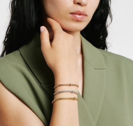 Fope Jewellery - Bracelet Fope 18K Yellow Gold Prima FlexIt Bracelet Size Medium