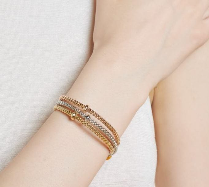 Fope Jewellery - Bracelet Fope 18K Yellow Gold Prima FlexIt Bracelet Size Medium