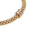 Fope Jewellery - Bracelet Fope 18K Yellow Gold Solo Diamond Rondel Bracelet