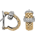 Fope Jewellery - Earrings - Stud FOPE Vendome 18k Yellow Gold 0.20ct Diamond Earrings
