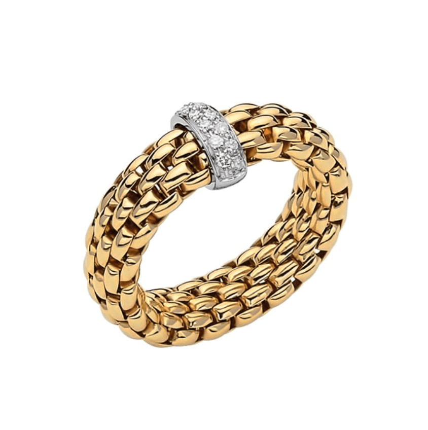 Fope Jewellery - Rings FOPE Vendome Flex'it 18K Gold and Diamond Ring