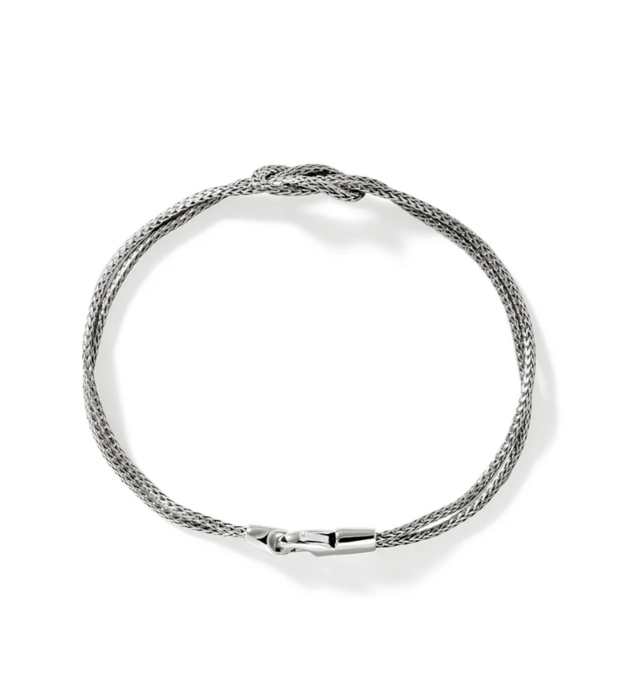 John Hardy Sterling Silver Love Knot 3.6mm Bracelet