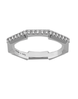 Gucci Jewellery - Rings Gucci 18K White Gold Link To Love Diamond Band