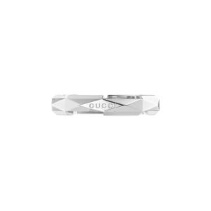 Gucci Jewellery - Rings Gucci 18K White Gold Link to Love Studded Band