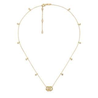 Gucci Jewellery - Necklace Gucci 18K Yellow Gold Diamond Running G Necklace