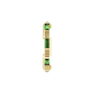 Gucci Jewellery - Band - Coloured Stone Gucci 18K Yellow Gold Link to Love Green Tourmaline Band Size 6