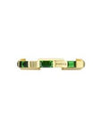 Gucci Jewellery - Band - Coloured Stone Gucci 18K Yellow Gold Link to Love Green Tourmaline Band Size 6