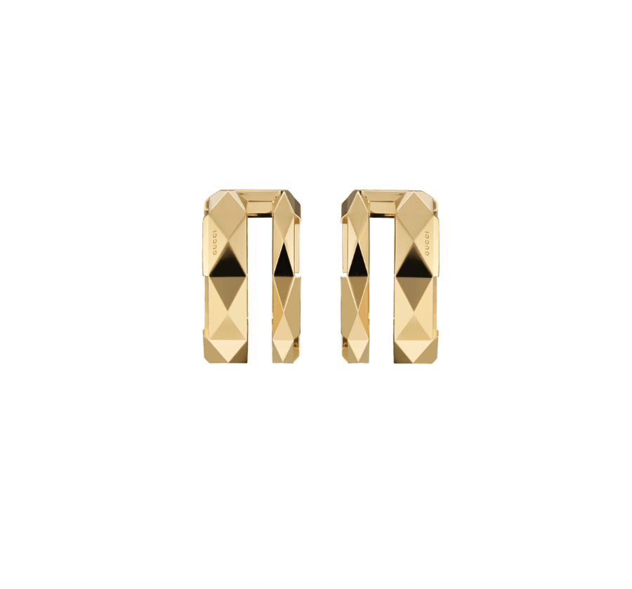 Gucci Jewellery - Earrings - Drop GUCCI 18K YELLOW GOLD LINK TO LOVE HOOP EARRINGS