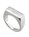 Gucci Jewellery - Rings Gucci Interlocking G Sterling Silver Rectangular Signet Ring Size 6.5