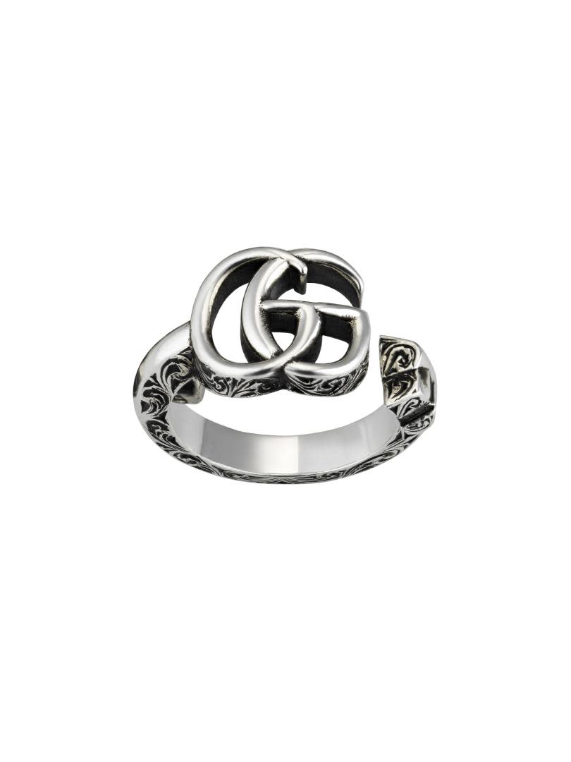 Gucci Jewellery - Rings Gucci Silver GG Marmont Key Ring