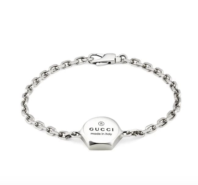 Gucci Jewellery - Bracelet Gucci Silver Hexagon Trademark Bracelet