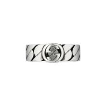 Gucci Jewellery - Rings Gucci Silver Interlocking G 6mm 'Gourmette' Ring Size 7