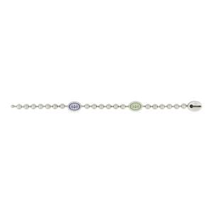 Gucci Jewellery - Bracelet Gucci Sterling Silver Boule Tri Colour Logo Station Bracelet