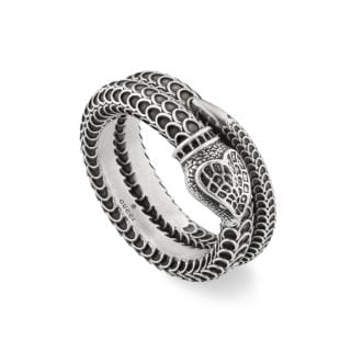 Gucci Jewellery - Rings Gucci Sterling Silver Oxidized Garden Snake Ring Size 6.5