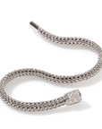 John Hardy Sterling Silver Iconic 5mm Bracelet with Diamonds