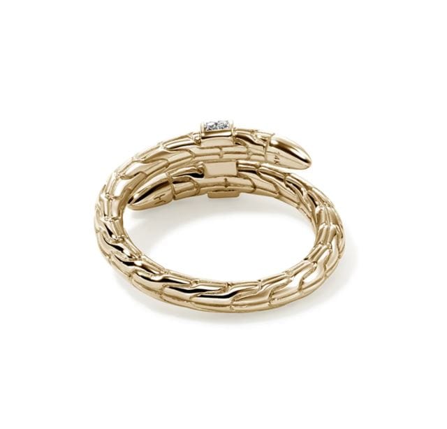 John Hardy Jewellery - Rings John Hardy 14K Yellow Gold and Diamond Spear Ring Size 8