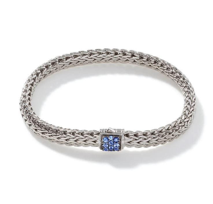 John Hardy Jewellery - Bracelet John Hardy Classic Chain Blue Sapphire Sterling Silver 7.5mm Bracelet